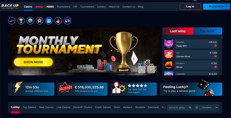 racing-themed gaming platform